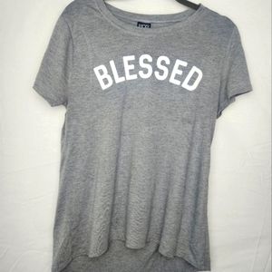 Modern lux women's  XL Blessed Gray Loose Fit Flowing t-shirt